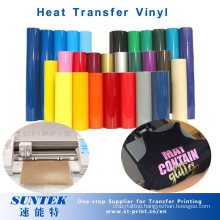Heat Transfer Pet PU Glitter Flock Vinyl